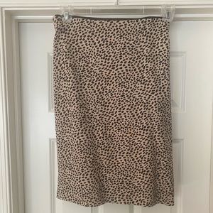Ann Taylor Animal Print pencil skirt- Size 10